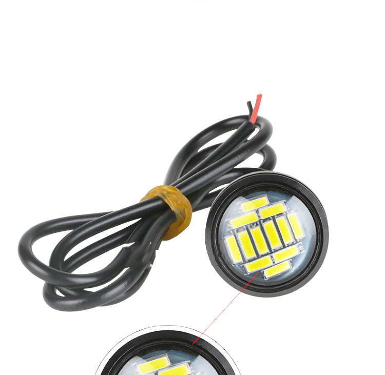 High Power 12v Motorcycle LED Headlights 23MM-4014 Lens Highlight Eagle Eye Led Light