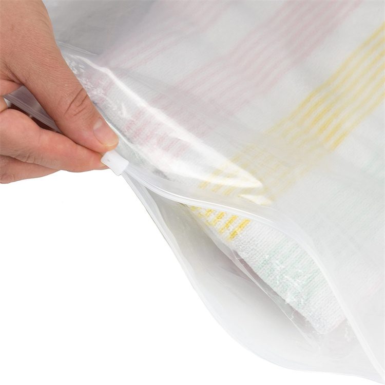 1-12 Colors Printing Polybag Zipper Vacuum Bags for Clothes and Blankets EVA Clothing Bag