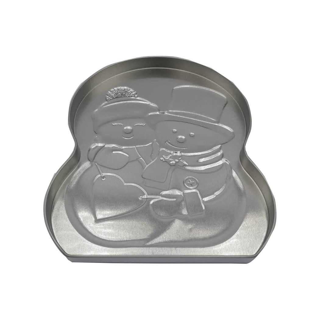 High End Snowman Tins For Christmas Danish Butter Cookies Tins Holiday Gift Tin Boxes