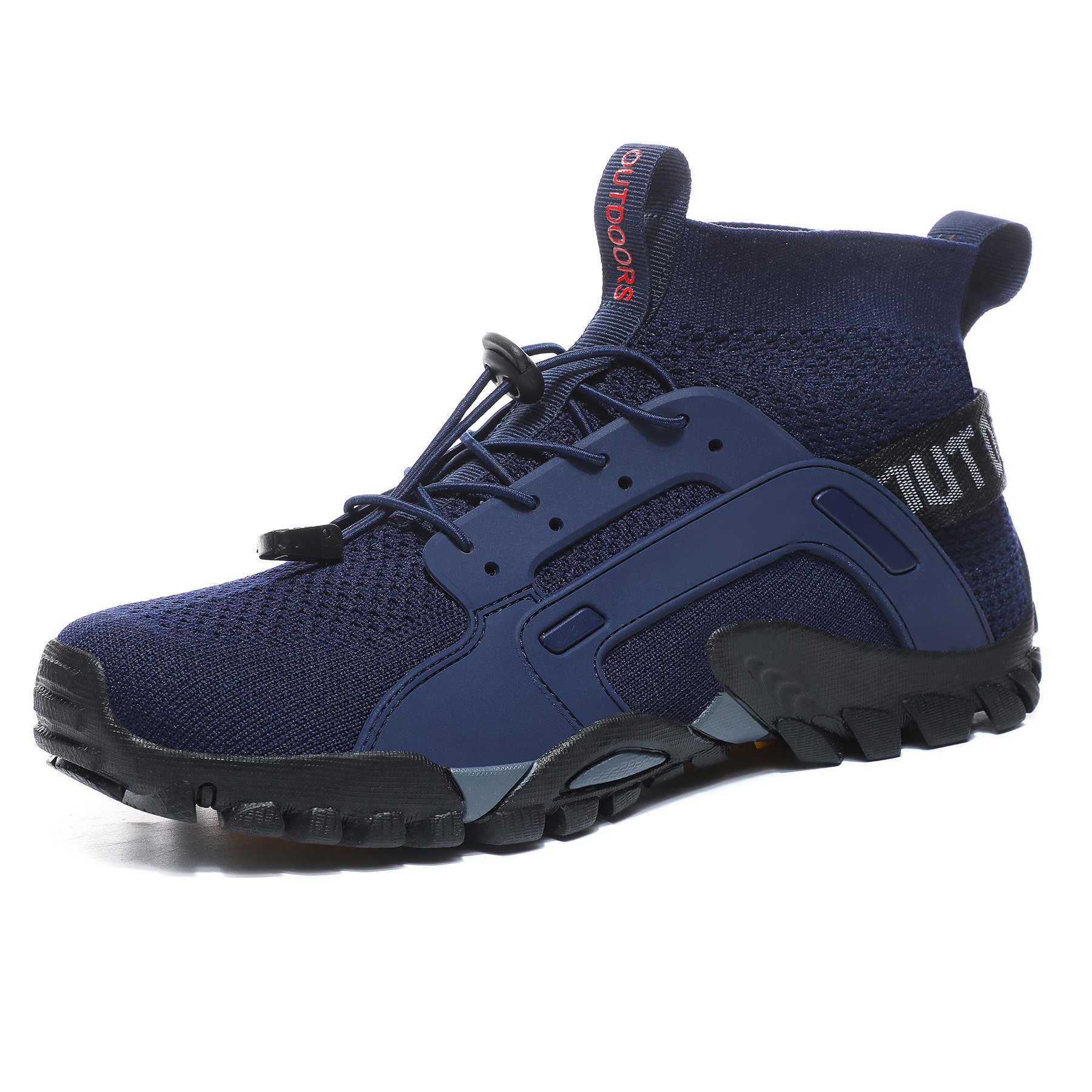 Mountaineering Shoes Flying Woven High Top Large Size River Tracing Shoes