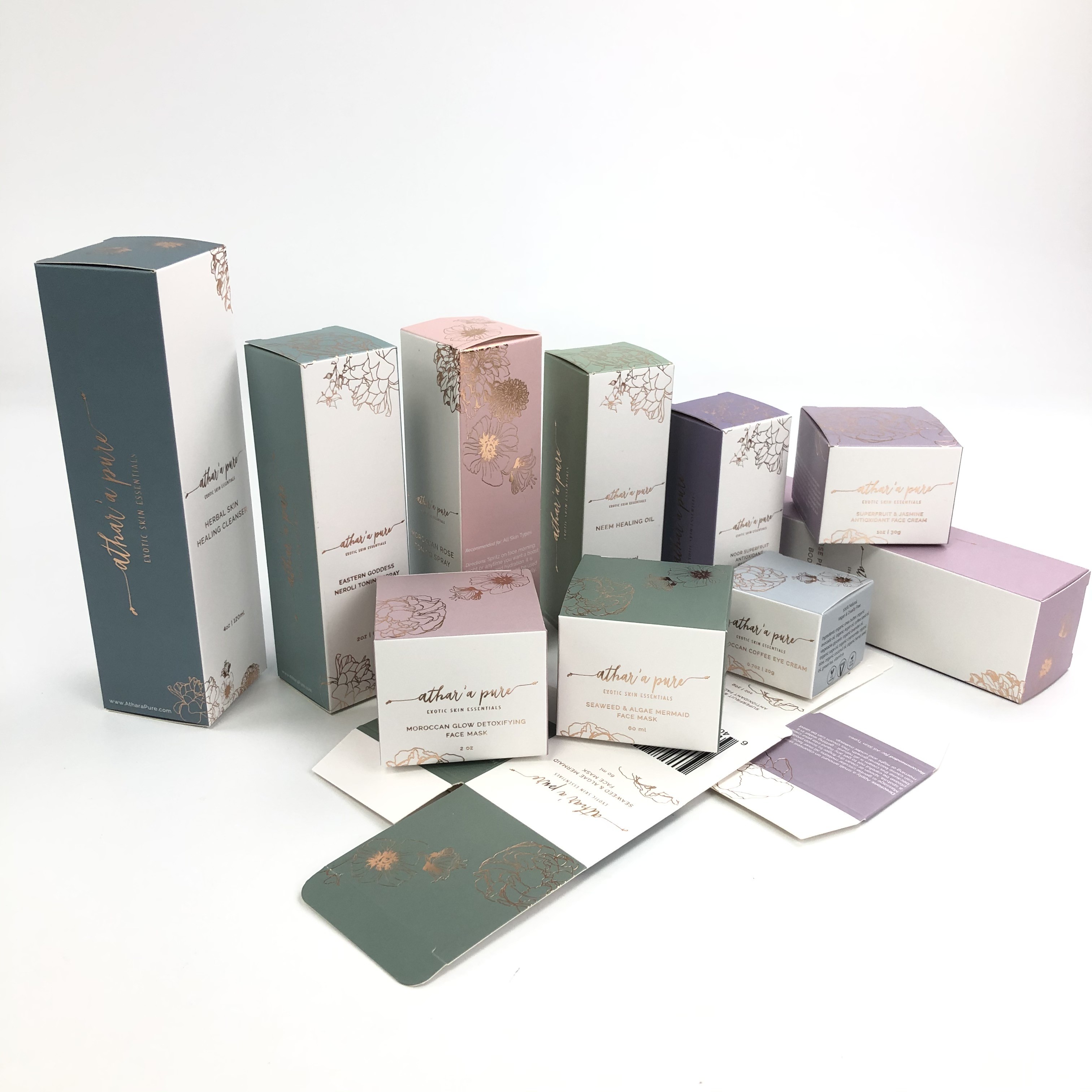 Wholesale Rigid Paper Perfume Packaging Cosmetic Box Custom Print Luxury Cardboard Cosmetic Perfume Box