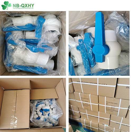Sch40 PVC Compact Ball Valve Long Handle 63mm Plastic Valve for Water Supply