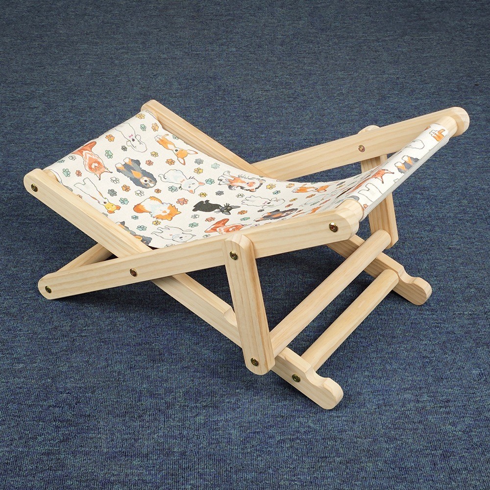 Custom Linen Sublimation Pet Blanks Cat Hammock Bed Beach Chair Foldable
