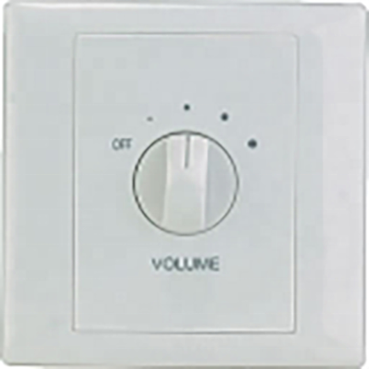 AT-305 White Color ABS Volume Controller 5W Wall Mount Volume Switch For Speakers