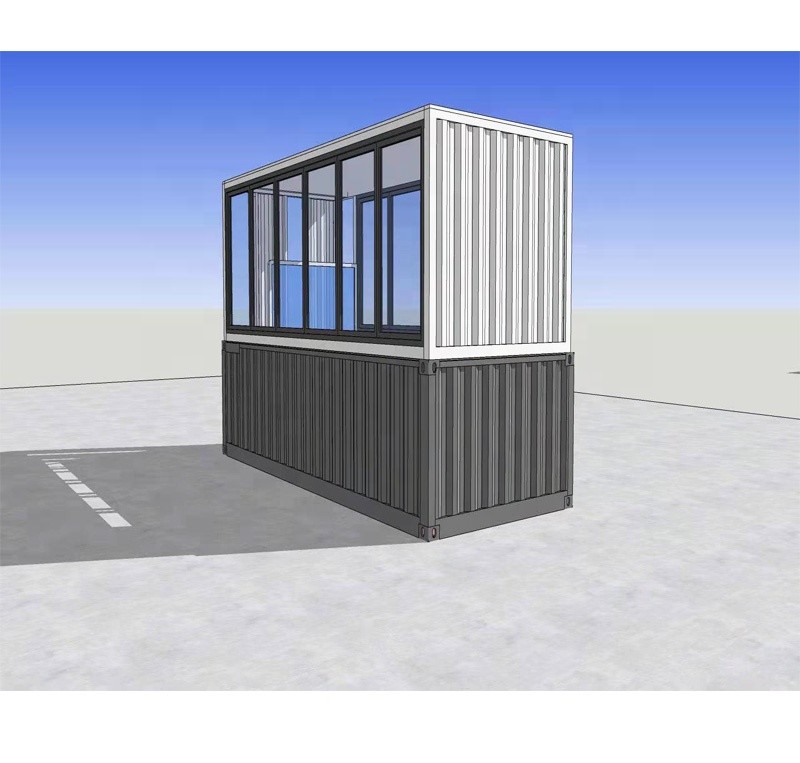 Customization 20GP Swimming Pool Shipping Container With Glass Side