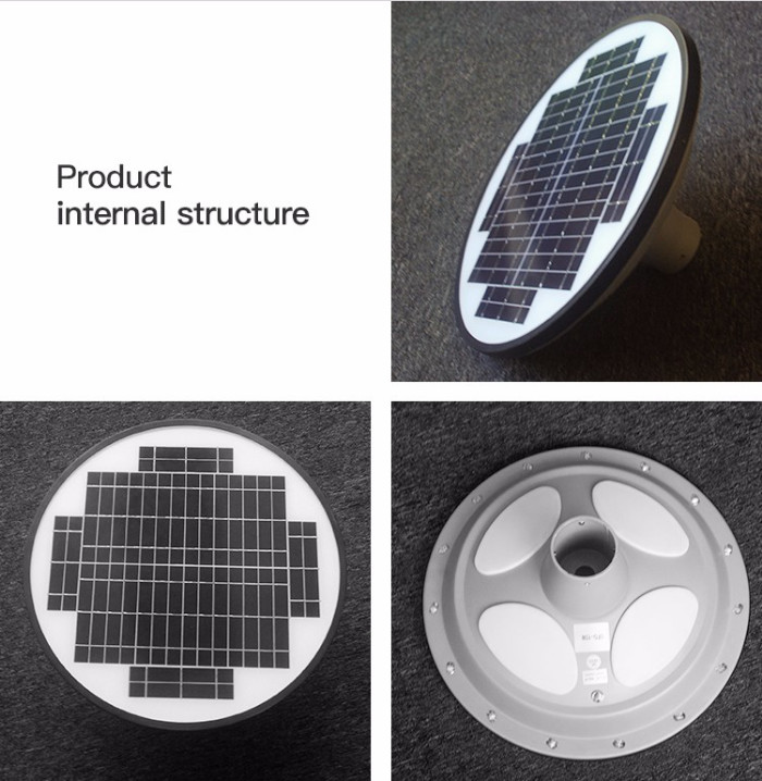 15W integrated solar powered garden street lights with motion sensor all in one solar energy series lights