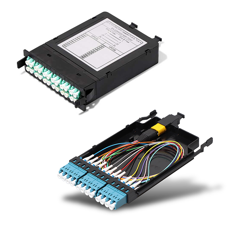 Single Mode 12 Fiber Optical MPO To LC FC SC ST Connector