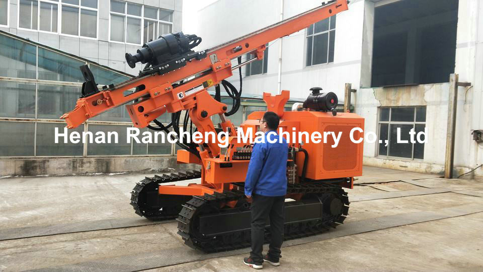 84kw Solar Powered Pile Driver Equipment 20 - 100m Bore Depth 90 - 300mm Bore Dia