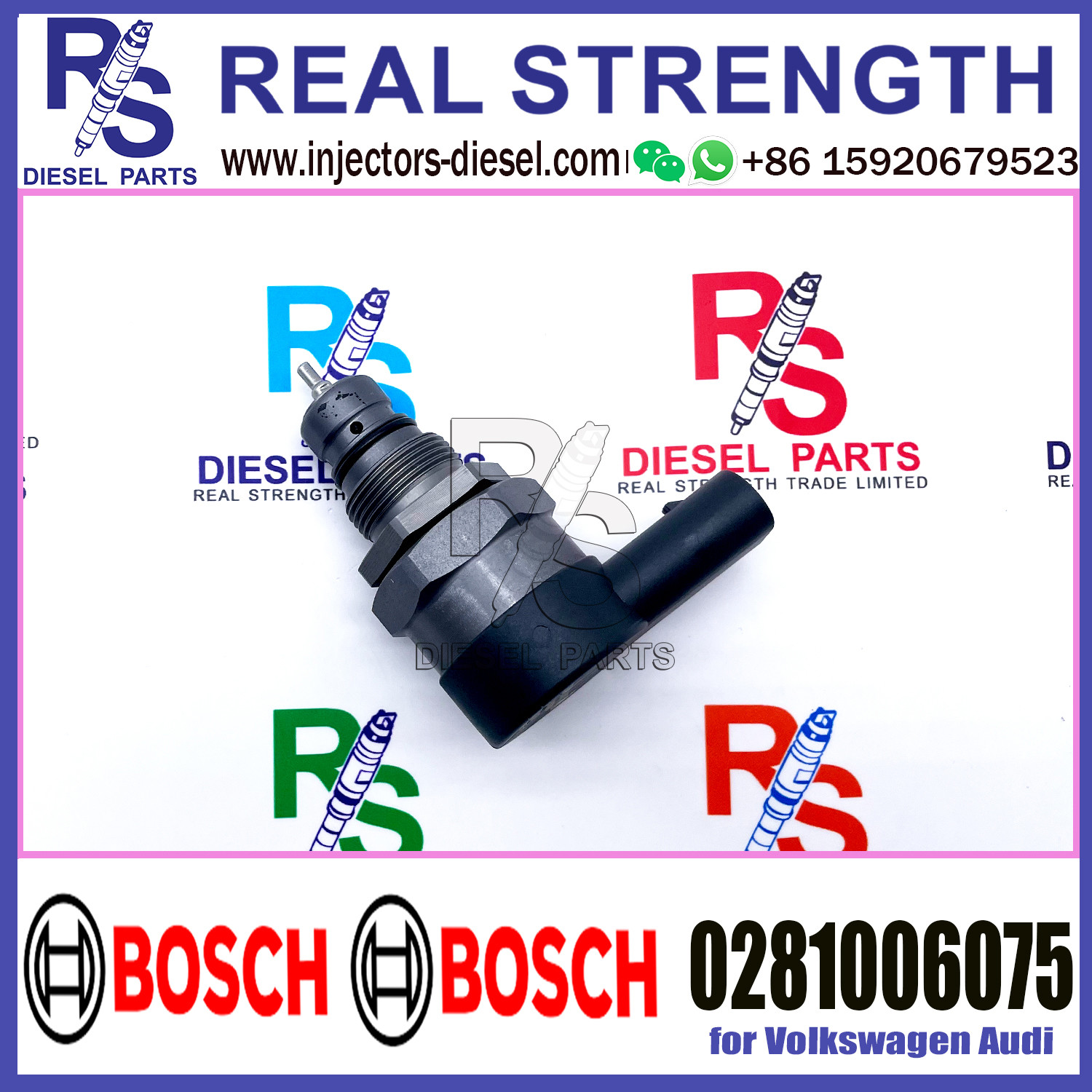 BOSCH Control Valve 0281006075 DRV Regulator Solenoid 0281006075 for Volkswagen Audi