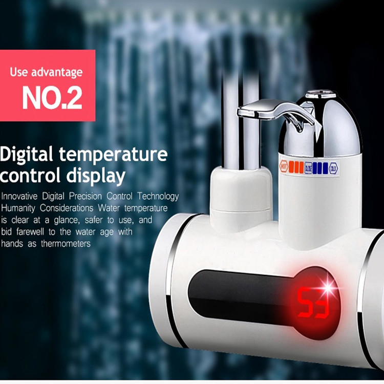 220V Automatic Hot Water Tap ABS High Temperature Resistance Electric Hand Wash Tap