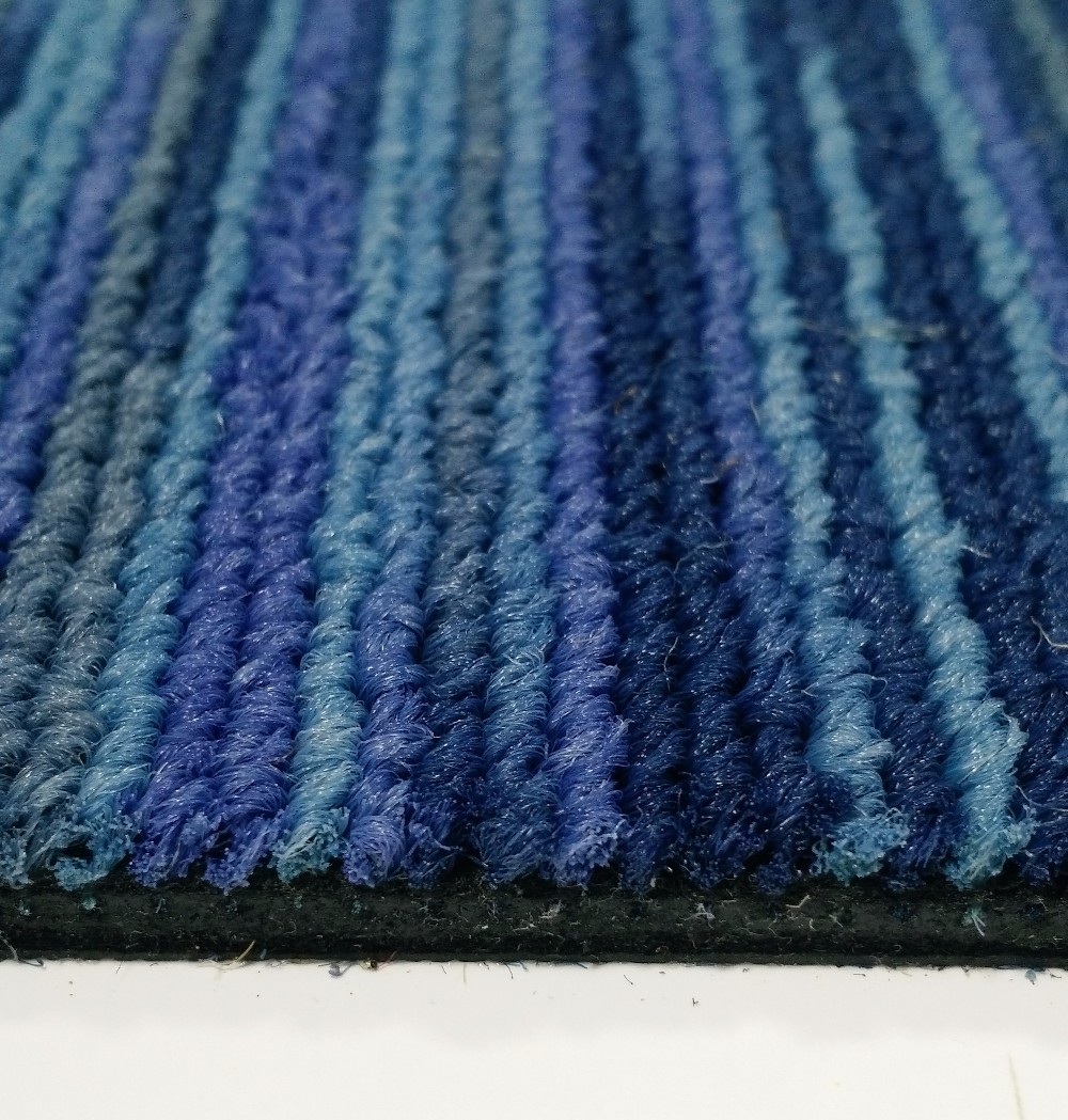 Chine made multi level loop striped Nylon carpet tile