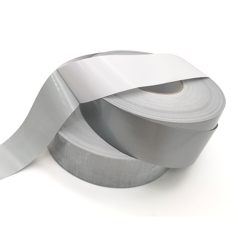 Silver Duct Tape 12 Inch Easy Tear Cloth No Adhesive Residue
