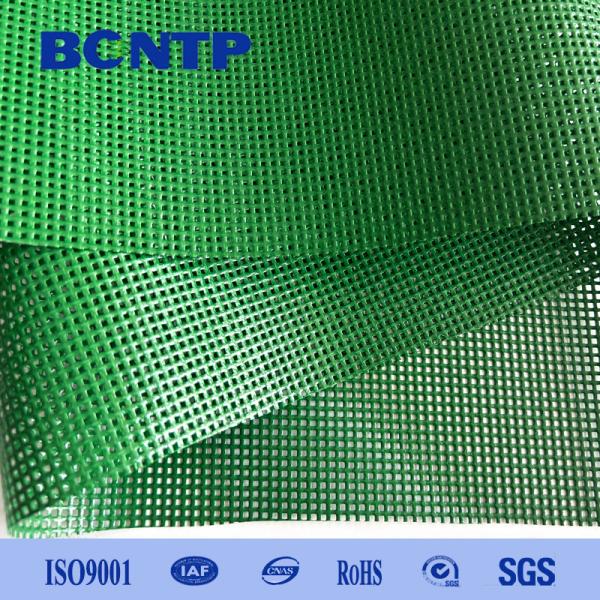 Heavy Duty PVC Mesh Fabric PVC Coated Polyester Mesh Vinyl Fabric high strength fire resistance