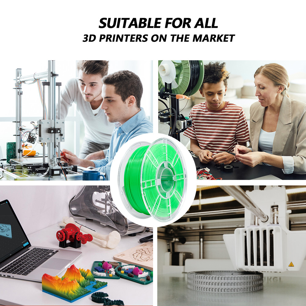 iBOSS PETG 3D Printer Filament Grass Green 1.75mm Toughness Enhanced 3D Printed