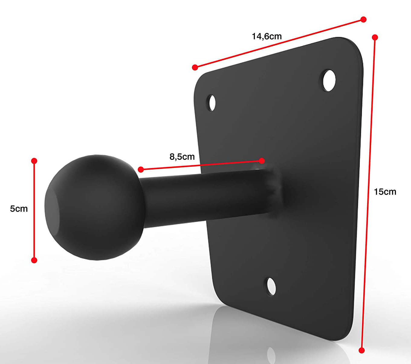 Bike Wall Mount Storage Hanger Stand Bicycle Cycling Rear Rack with 4mm-5mm thickness
