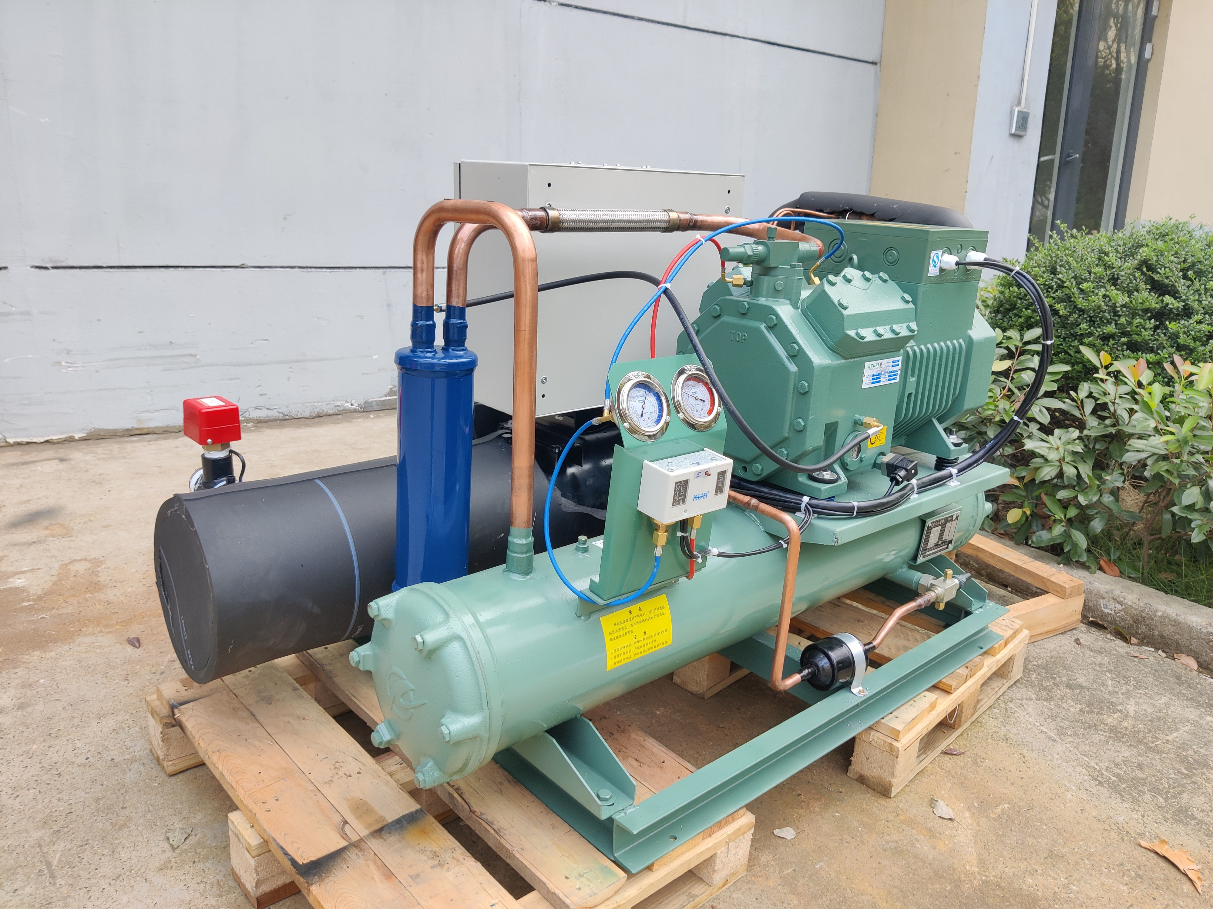 4YG15.2 380V 50HZ Customized Cold Water Refrigeration Equipment Water Cooled Condenser Equipment