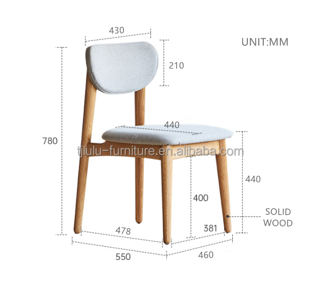 Custom Modern Furniture Solid Wood Dining Chair for Dining Room and Living Room