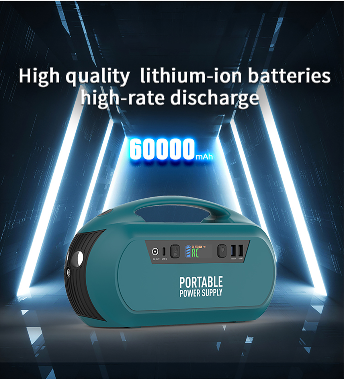 Emergency 222wh Portable Power Station 110V / 220V Outdoor Backup Battery