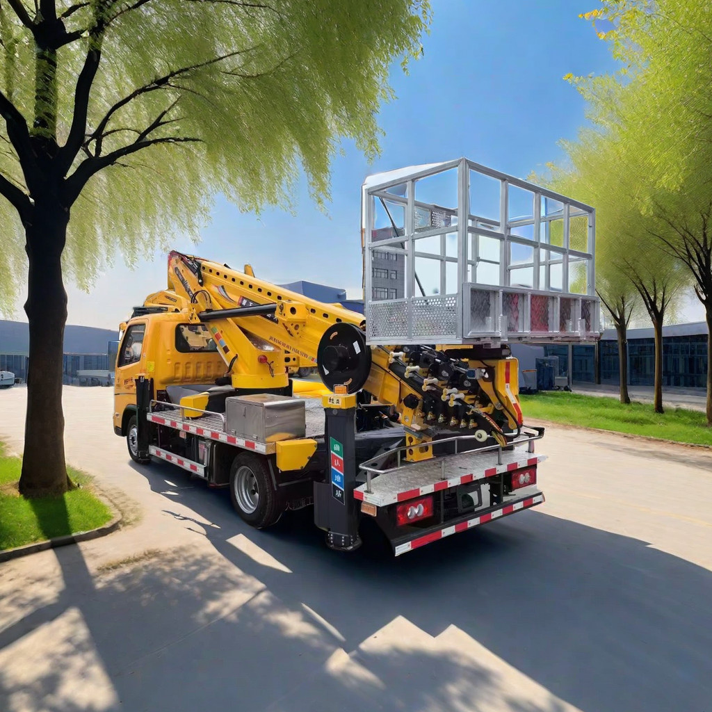 5850x2000x2750mm Truck Mounted Aerial Work Platform 95km/h Aerial Work Platform