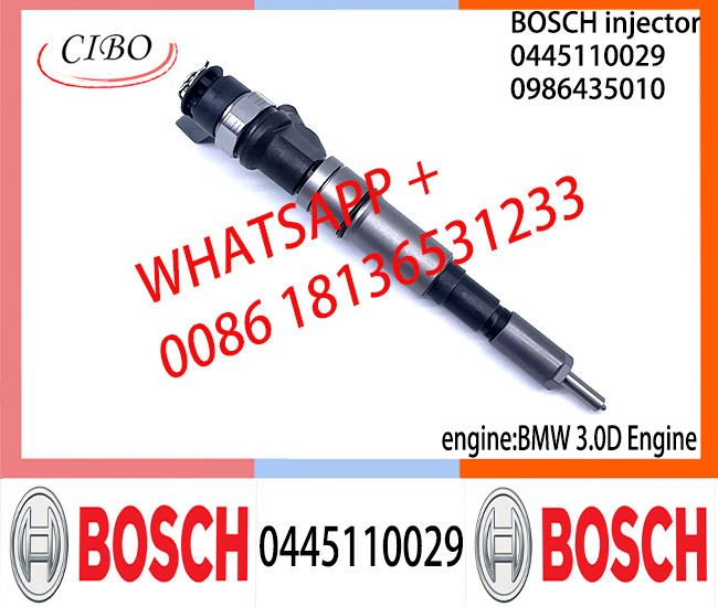 Diesel Common Rail Injector 0445110029 0445110007 0445110041 0445110049 0445110037 0986435010 for BMW 3.0D