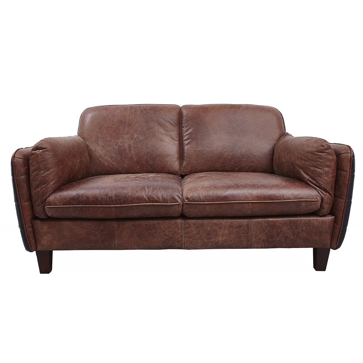 Defaico Vintage Leather Sofa Set