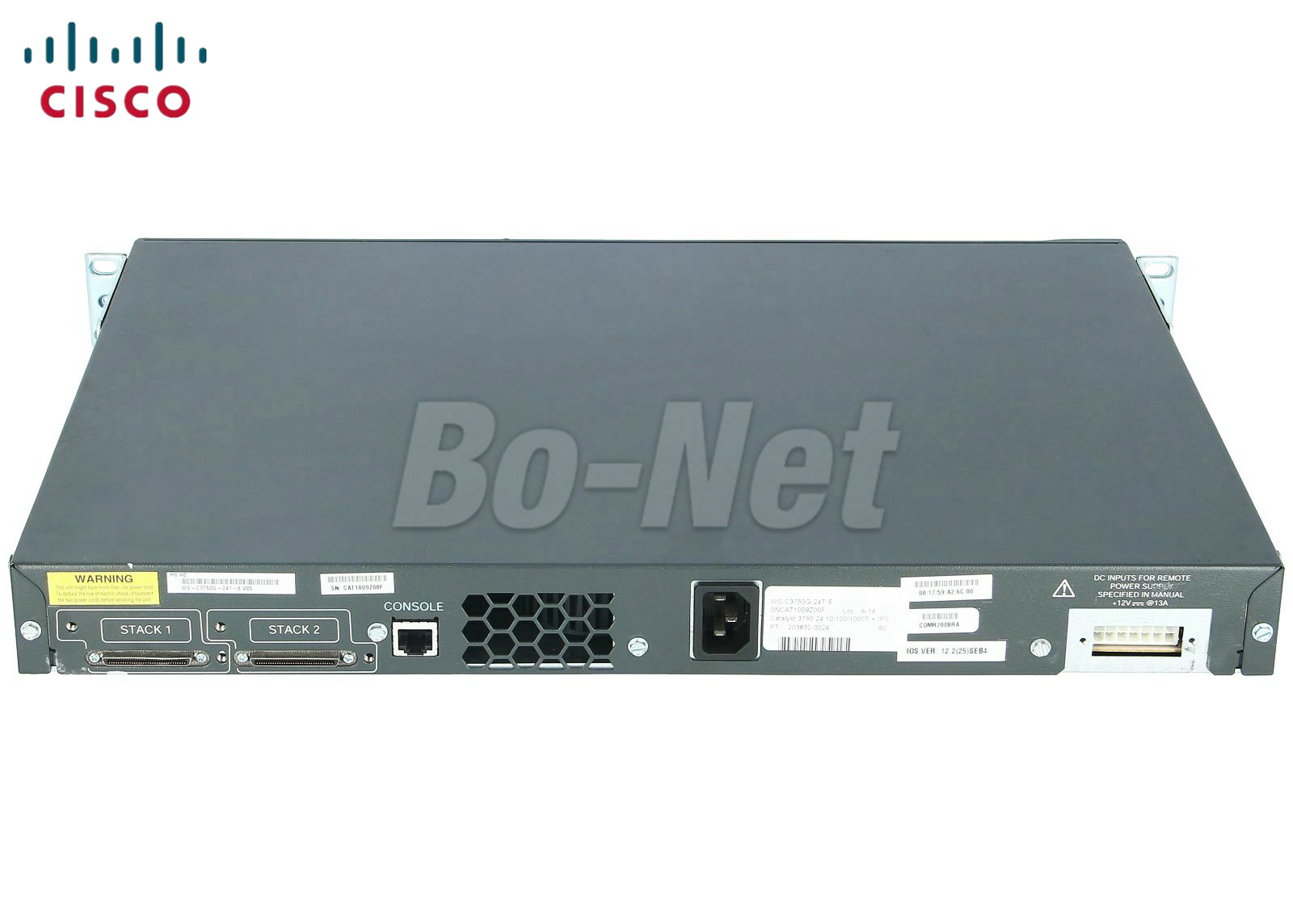 AC 120/230V Used Original Cisco Gigabit Layer 3 Network WS-C3750G-24T-E 3750