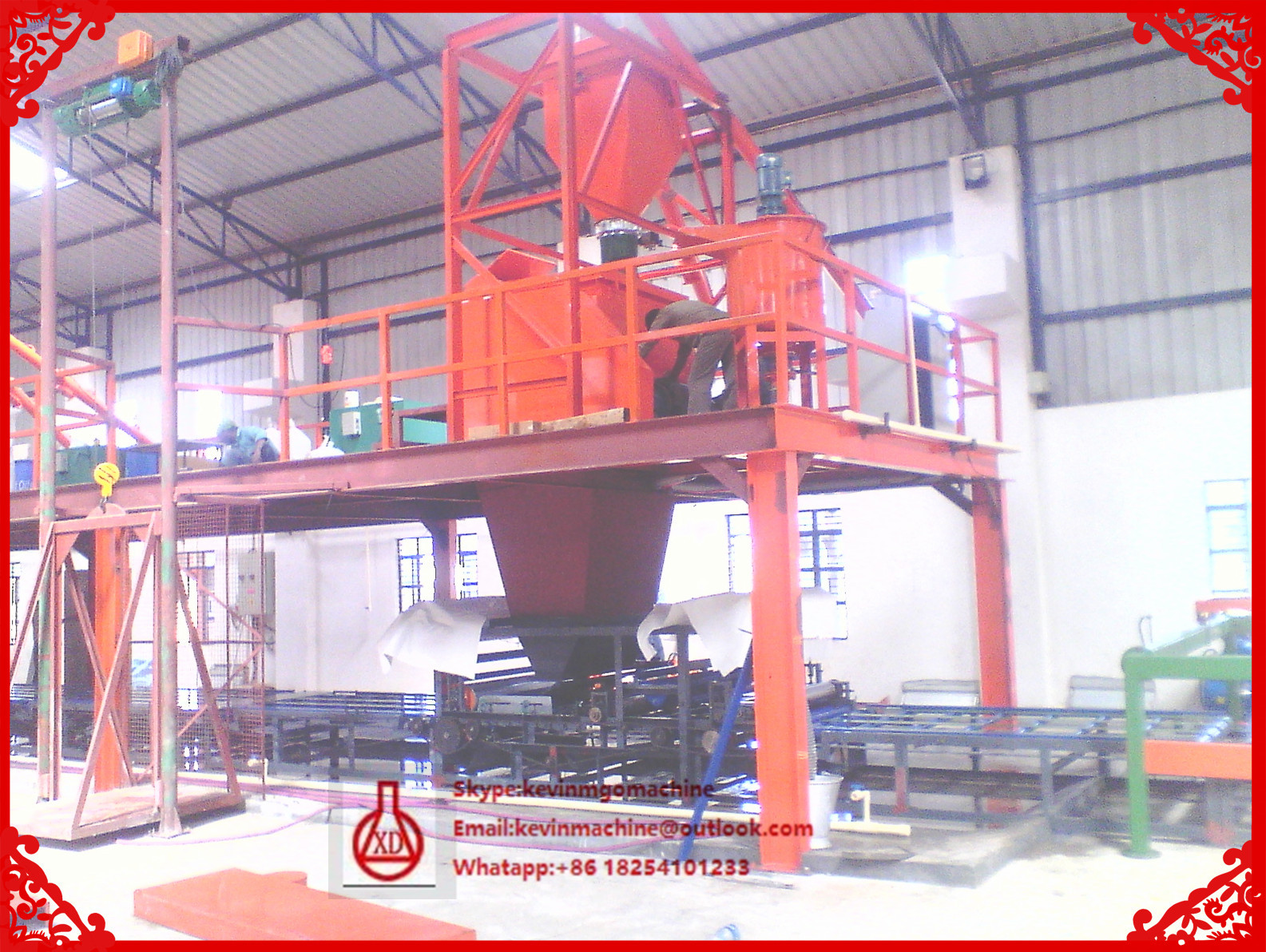 Wall Panel Forming Machine for High Density MGO Board / Fireproof Magnesium Oxide Board