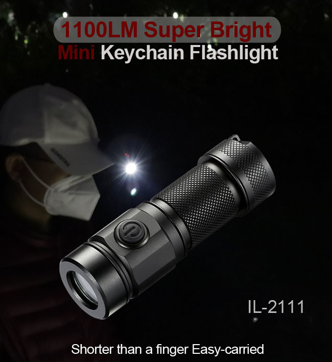 Small Mini LED Torch Light Rechargeable Aluminum Material IP66 Waterproof ODM
