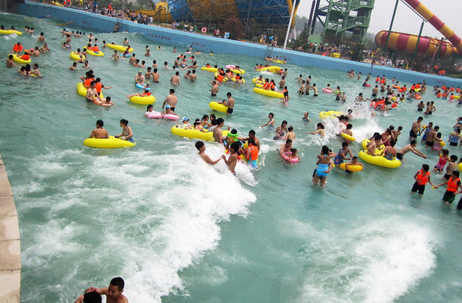 Huge Air Compressor Power Wave Pool with 3m Wave Height For Water Park