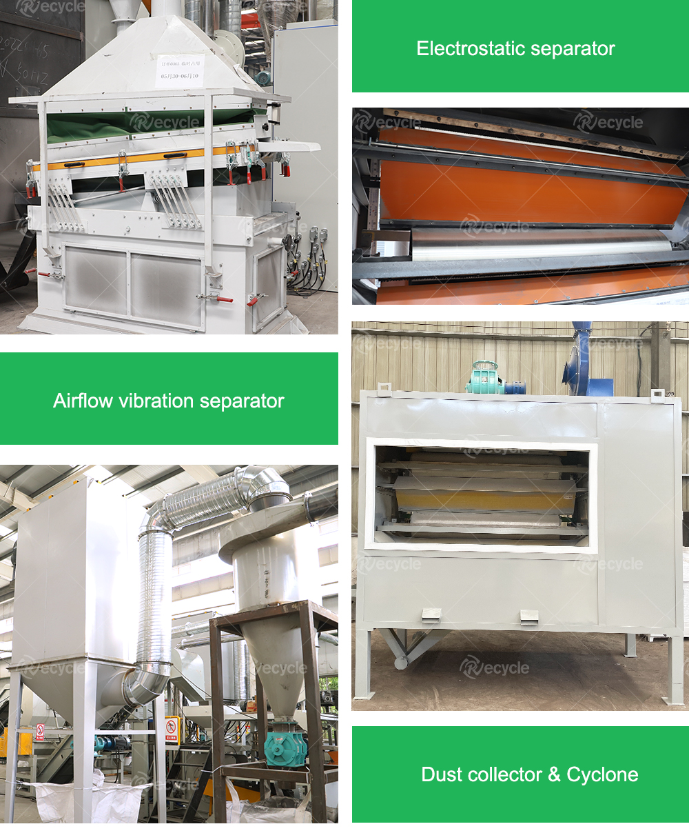 High Recovery Rate Solar Panels Photocell Recycling Equipment 100% Recycling Solution