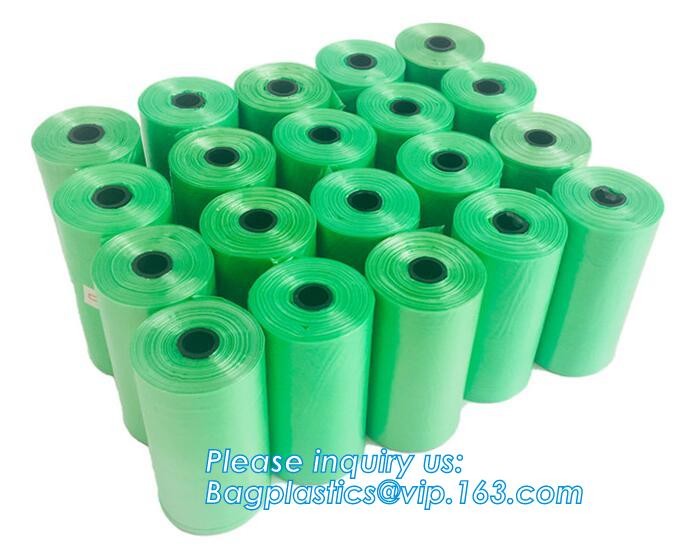 10 Rolls/150Pcs Plastic Pet Dog Waste Bags 33 * 22cm Durable Trash Cleaning Bag, cornstarch based compostable pet waste
