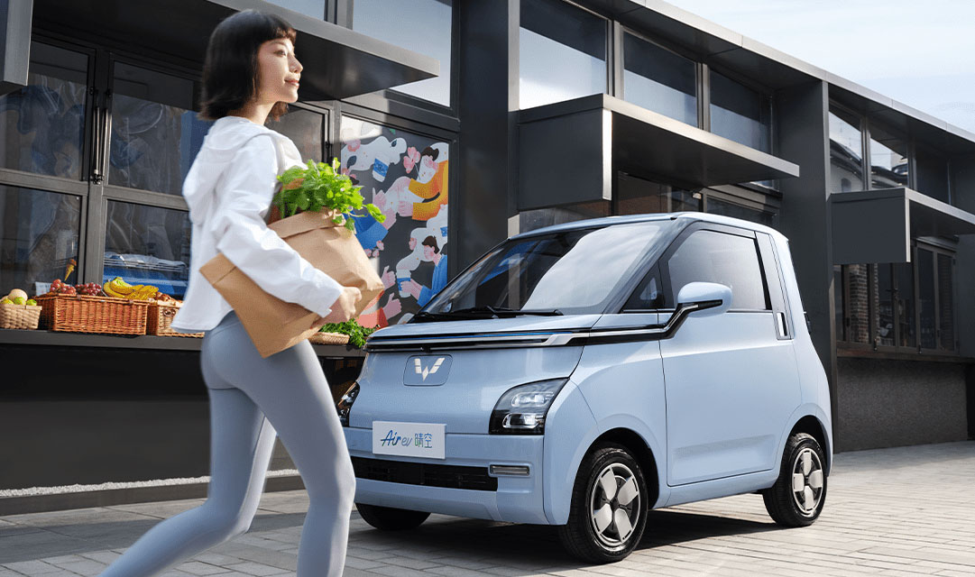 Pure Electric Wuling Air EV Mini Car 2023 Fast Charge Wuling Mini EV With Air Conditioner Number of doors 3