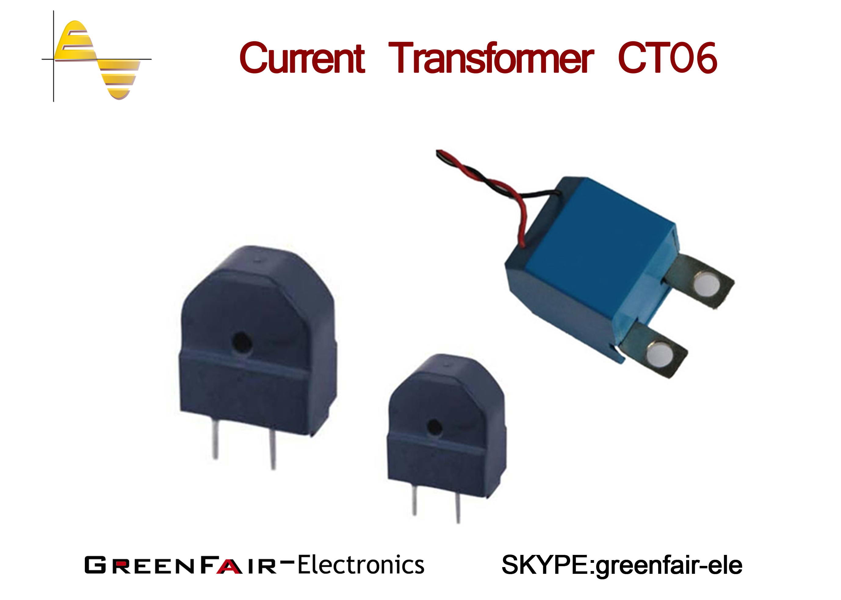 CT06 Electronic Current Transformer High Permeability Core Linear Performance