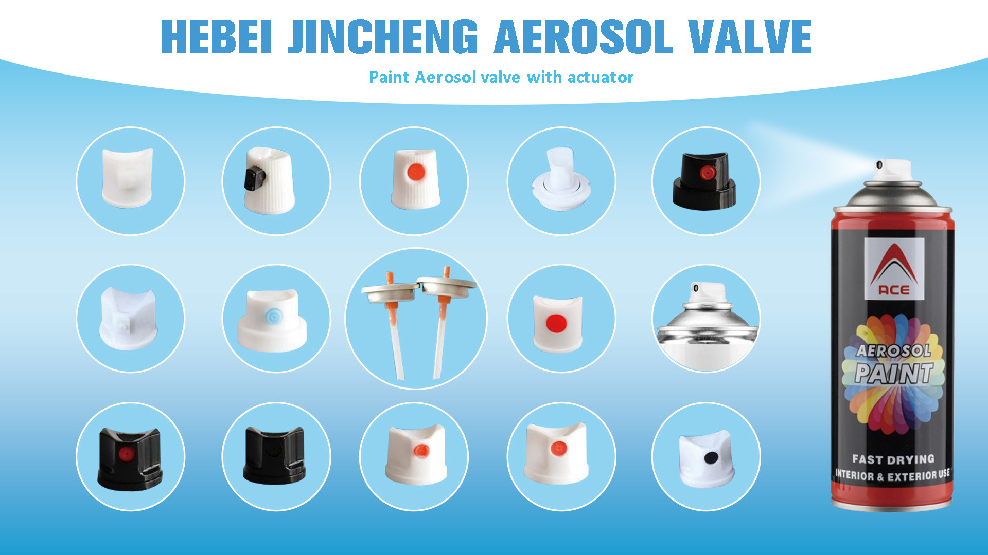 Single Orifice Aerosol Spray Paint Valve For Aluminum Can Abrasion Resistant
