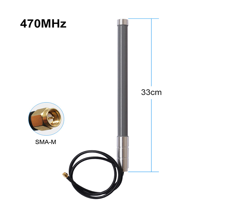Omni Directional Ultra Low Frequency Antenna Fiberglass With Pigtail SMA Connector