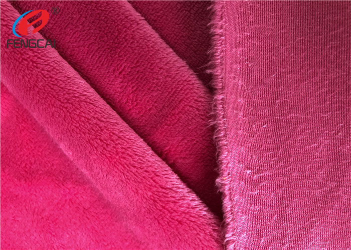 Super Soft 100% Polyester Velboa Fabric , Minky Plush Fabric For Blabket