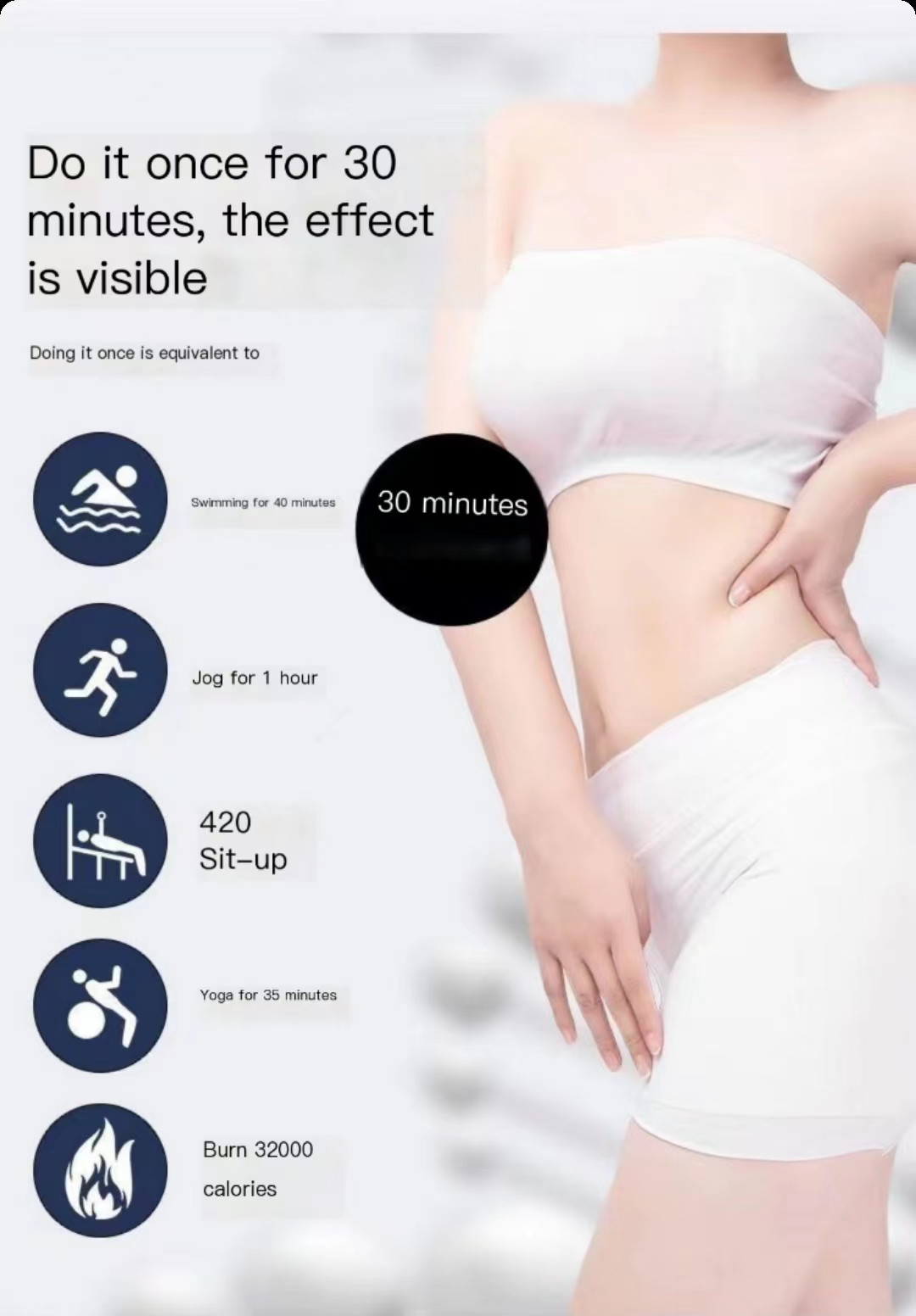 360 Rotation Vacuum Cavitation Machine Fat Burning RF Slimming Device