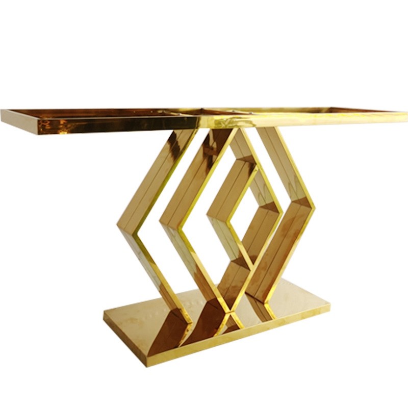 Console table near the wall light luxury entryway table Hotel lobby end view table