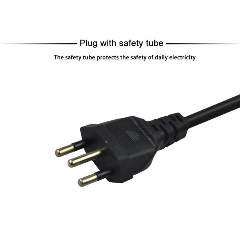 ISO9001 Brazil Electrical Power Cord 220v Computer Power Cable 1meter