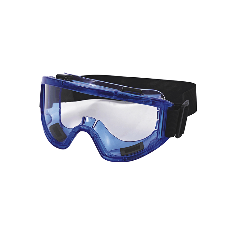 TPR Frame PC Lens Industrial Safety Goggles with Anti-Scratch UV Anti-Fog Protection