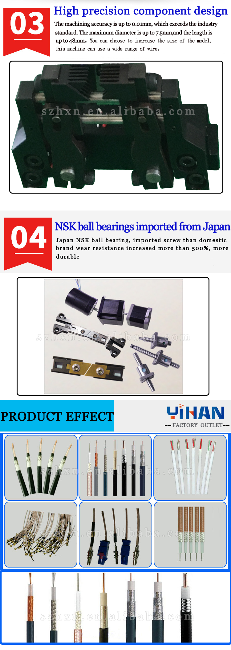 Touch Screen Drive Mode Multi-function 2-23 Mm Electrical Coaxial Cable Stripping Machine