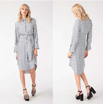 2018 New Fashion Lady Grey Dress
