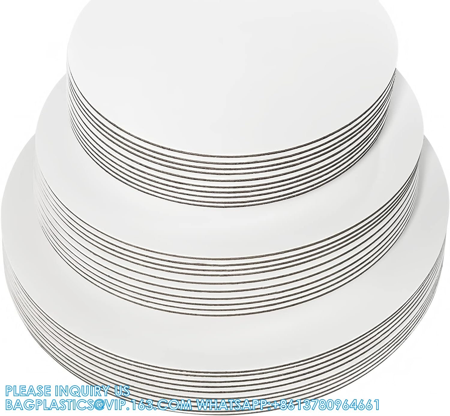 Sturdy Round Cake Boards 8 ,10 And 12 Inch, Gold Cardboard Cake Circles Plate Scalloped Base 3 Size Cake Base