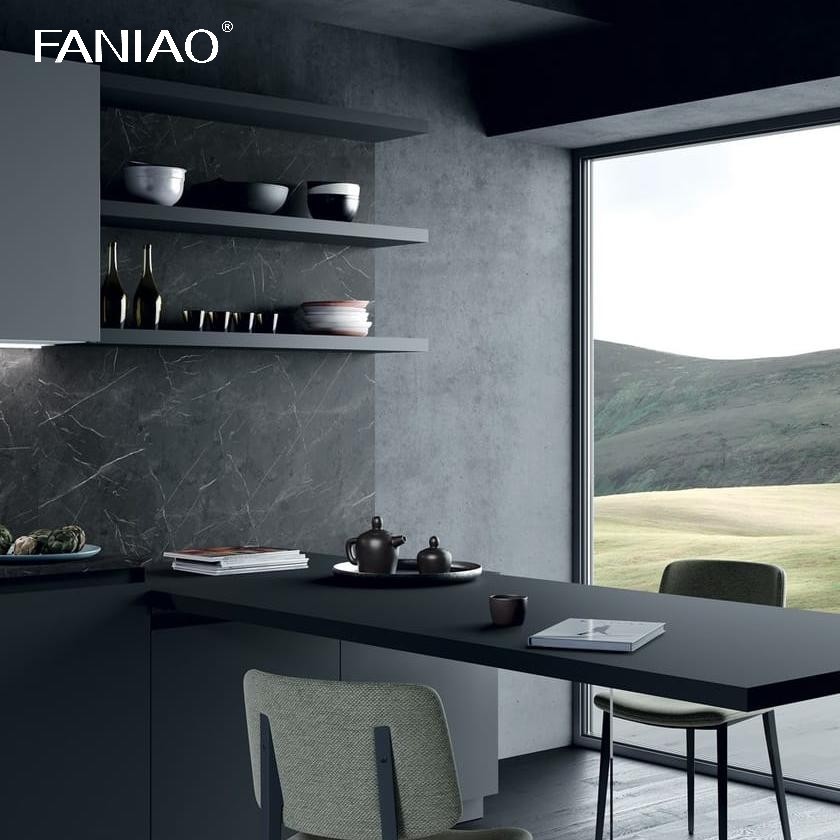 Manufacturer High Quality Kitchen Cabinets L-shape Melamine Kitchen Cabinet