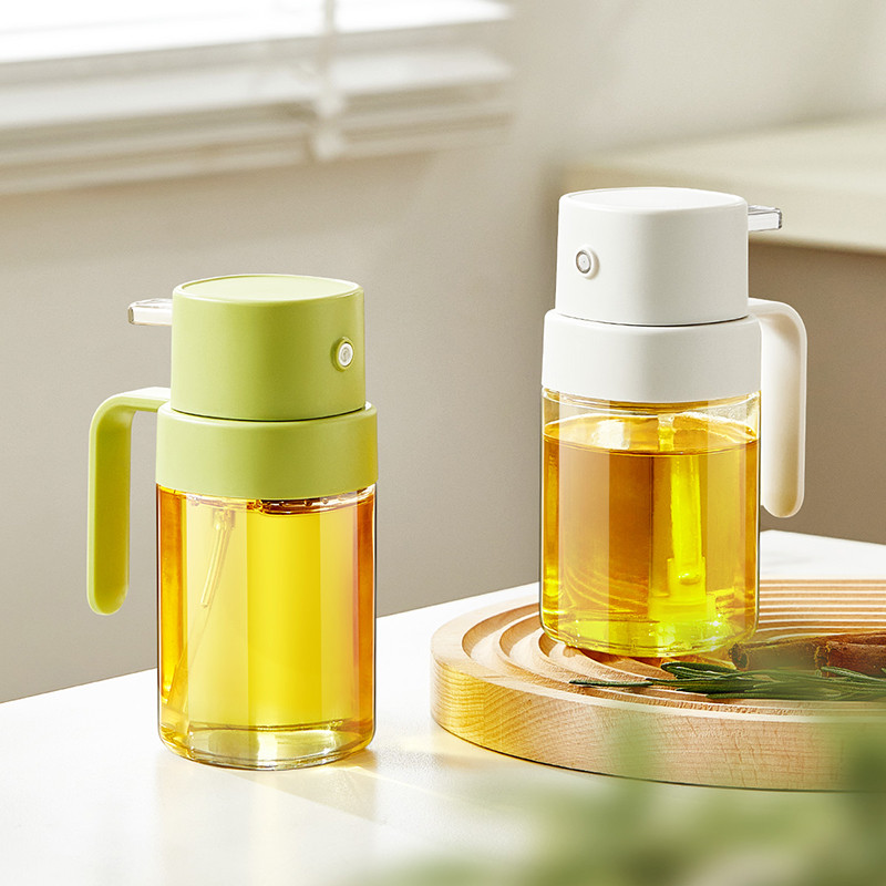 6.8 OZ 200ml Food-grade Glass Oil Bottle Olive Oil Sprayer for Cooking Air Fryer kitchen Outdoor BBQ and Camping