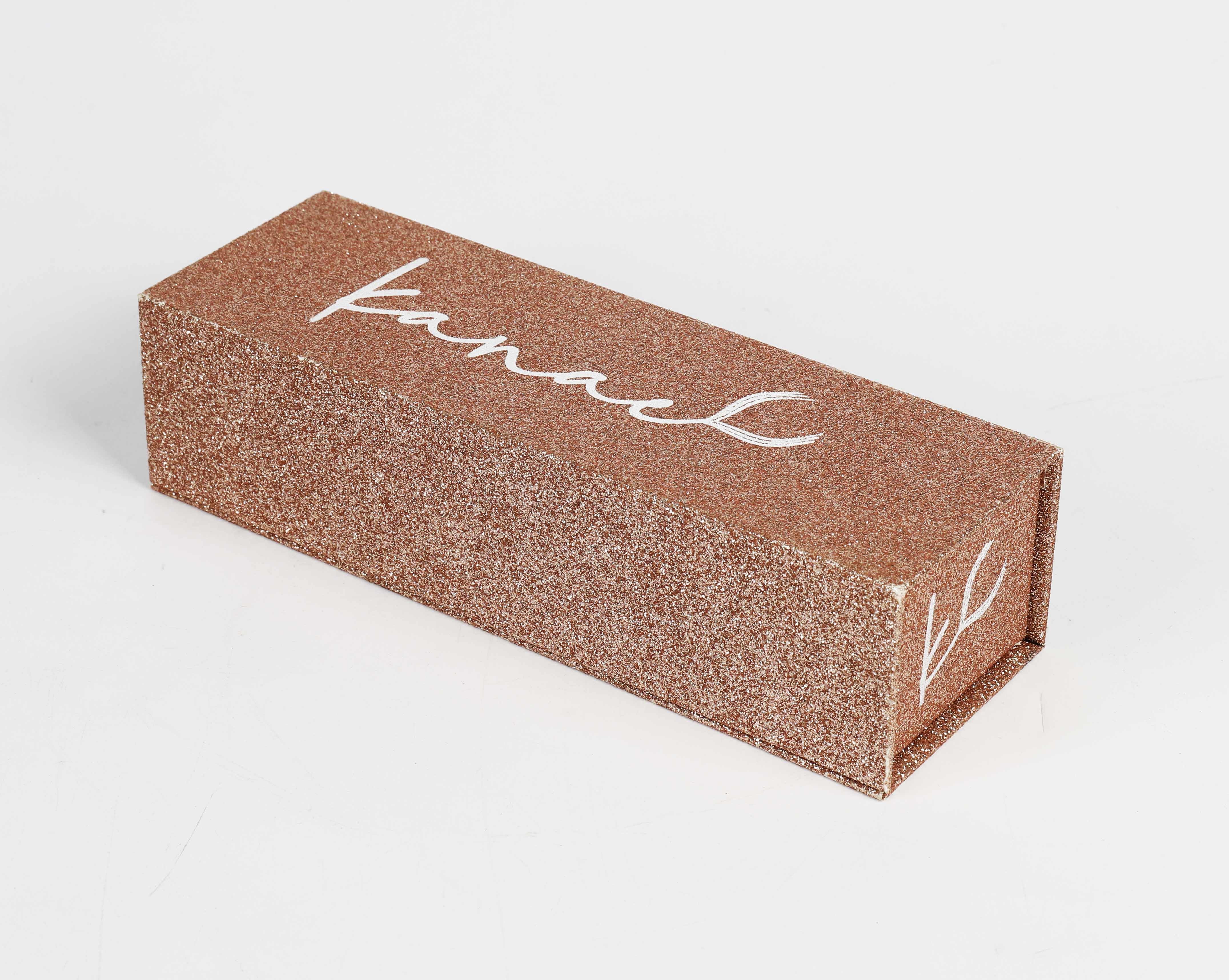 Rose Gold Cosmetic Makeup Brush Packaging Cosmetic Gift Box Cardboard