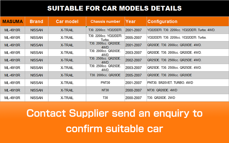 Top- MASUMA Custom Bar Stabilizer Link 546188H300 54618-8H300 for NISSAN X-TRAIL NT30