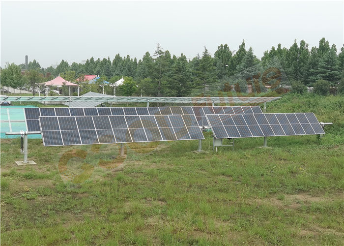 Q235B Q345B Horizontal Single Axis Solar Tracker Automatic Tracking