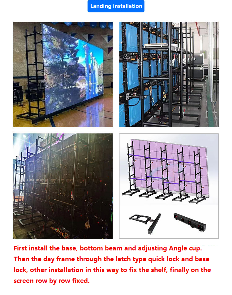 Video Wall P3.91 Indoor Outdoor Rental LED Display Screen with 1920Hz Refresh Rate and Full Color LED Module