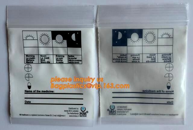 tablets pills packaging bag, poly medical dispenser k bag drug zipper bags reclosable bags, zipper bag medical min